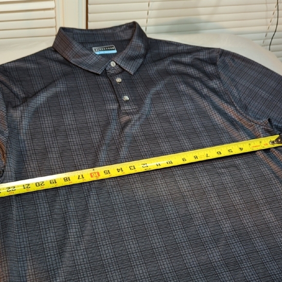 PGA Tour Blue Polo Shirt with Classic Style - Picture 7 of 11